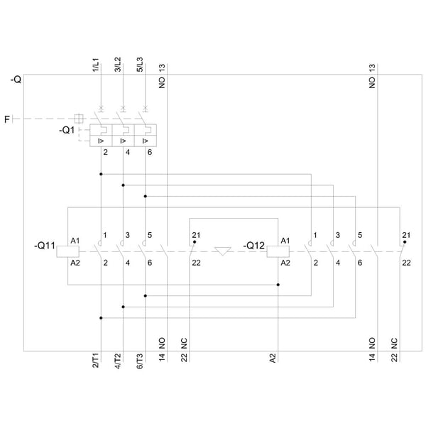 Siemens 3RA2220-4BH26-0AP0 3RA22204BH260AP0 Forbrugsafgrening Motorydelse ved 400 V 7,5 kW 690 V Nominel strøm 15,5 A