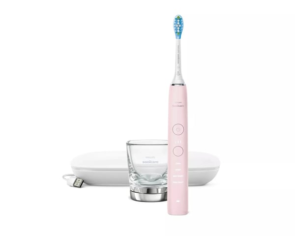 Philips Sonicare DiamondClean 9000 HX9911 - Tandbørste - trådløs - roosa