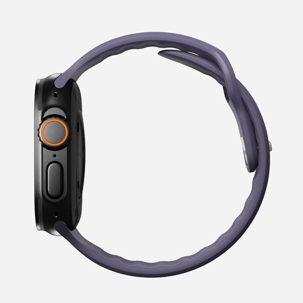 Nomad Tempo Band, Band, Smartwatch, Lila, Apple, 49mm / Ultra, Gummi