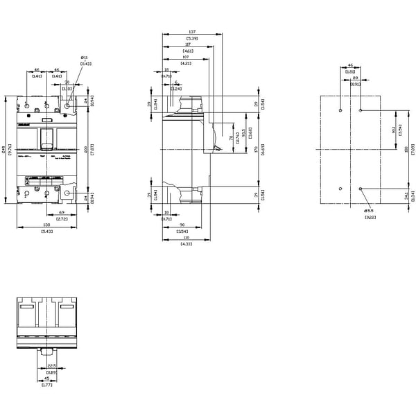 Siemens 3VA5460-0BB61-0AA0, IP40