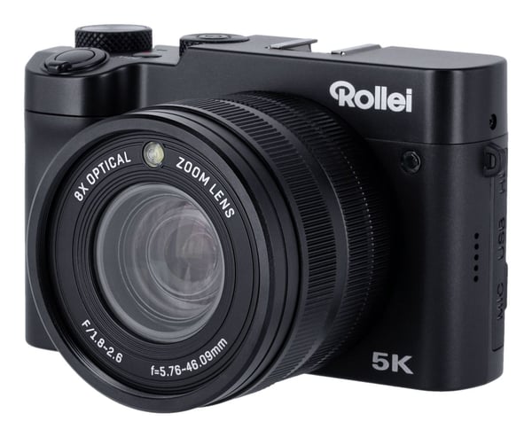 Rollei Powerflex X8 kompaktikamera 64 MP kaksoisobjektiivi, musta