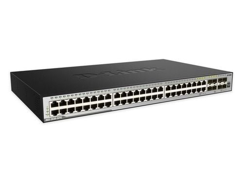 D-Link DGS 3630-52TC - Switch - L3 - Styrt - 44 x 10/100/1000 + 4 x kombo-Gigabit SFP + 4 x 10 Gigabit SFP+ - rackmonterbar