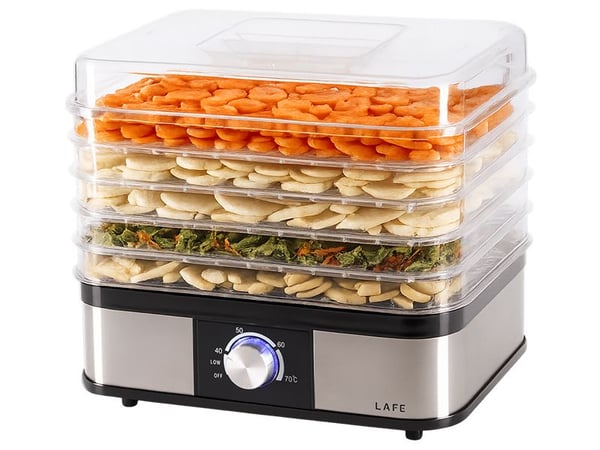 Lafe NutriDry, rustfritt stål, svart, plast, rustfritt stål, 250 W, 220–240 V, 50/60 Hz, 1 stk
