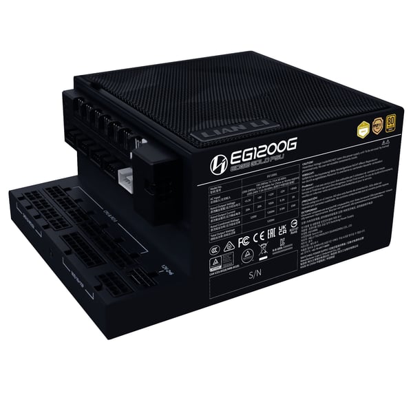 Lian Li EDGE GOLD EG1200G virtalähde 1200 W 80 PLUS Gold ATX 3.1, musta