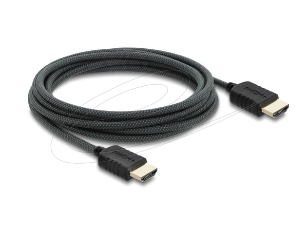 Delock - High Speed - HDMI-kabel - HDMI hane till HDMI hane - 3 m - tredubbelt skärmad koaxial - svart - 8K60 Hz (7680 x 4320) stöd, 5K120 Hz (5120...