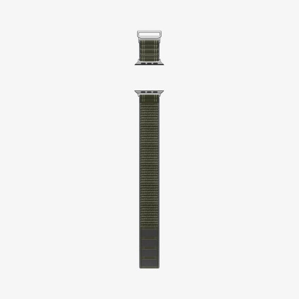 Spigen WBF0, Band, Smartklokke, Grønn, Apple, Apple Watch (44/45mm), Apple Watch 10/11 (46mm), Apple Watch Ultra (49mm), Nylon