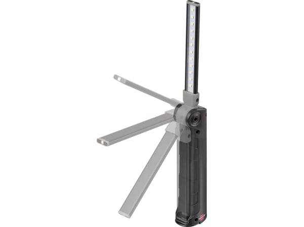 Brennenstuhl 1177370010, 3,3 W, LED, IP20, 2000 mAh, musta, Harmaa, Kädessä kannettava työvalo