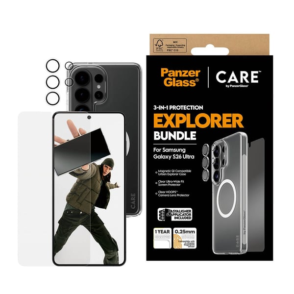 PanzerGlass | CARE by PanzerGlass 3-in-1 Set Samsung Galaxy S26 Ultra