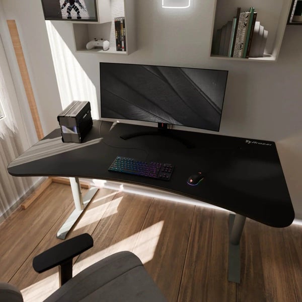 Arozzi Arena Gaming Desk - Large - Frozen Grey