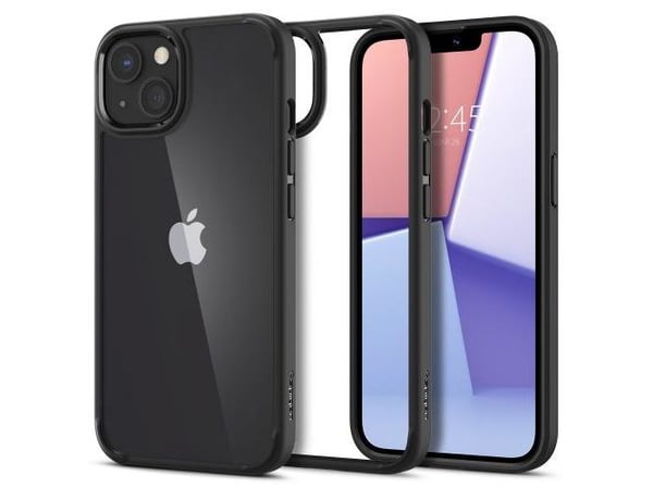 Spigen ACS03561, Etui, Apple, Apple iPhone 13, 15,5 cm (6.1"), Svart, Gjennomsiktig
