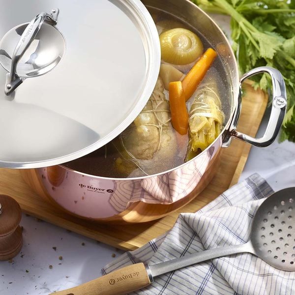 de Buyer Prima Matera, 8 l, Kobber, Kopper, Rustfritt stål, Rustfritt stål, Rustfritt stål, Rustfritt stål