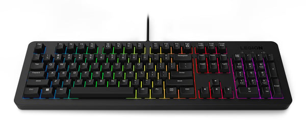 Lenovo Legion K310 RGB - Tastatur - gaming - full size - bakgrunnsbelyst - USB - QWERTY - amerikansk engelsk - svart - løsvekt
