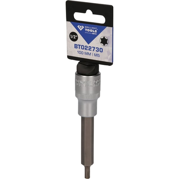 Brilliant Tools BT022737, pistokeliitin, 1/2", 100 mm, 164 g, 45 mm, 160 mm