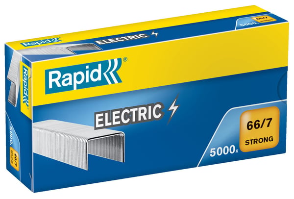 Rapid Strong - niitit - 66/7 - 7 mm - galvanoitu teräs - pakkaus 5000 kpl - Classic 90EC:lle