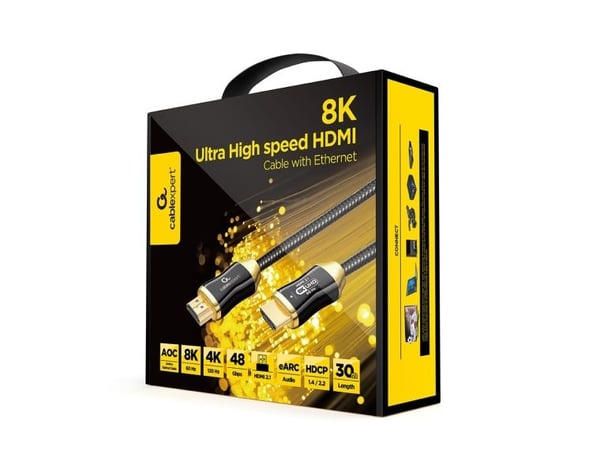 Cablexpert AOC Premium Series - Ultra High Speed - HDMI-kabel med Ethernet - HDMI hann til HDMI hann - 30 m - fiberoptisk - Active Optical Cable (A...
