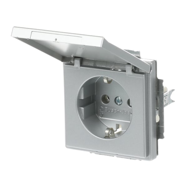 ABB 20 EUK-83, Typ F, 2P+PE, Aluminium, Silver, Termoplast, Plast, IP20, 250 V