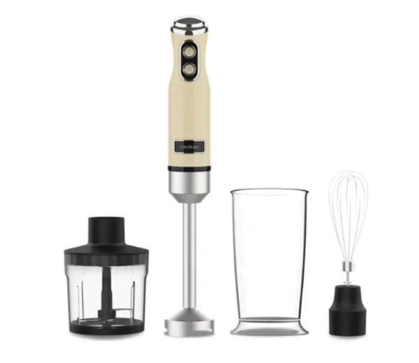 Cecotec Power Mixer RetroYellow 1200MAX Cream&Crush, Stav Mikser, 0,5 l, 1200 W, Gult
