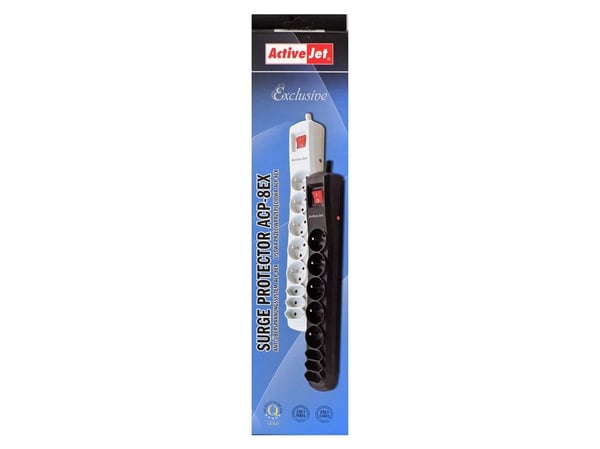 Activejet APN-8G/3M-GR, 3 m, inomhus, Typ C, Typ E, Typ E, Plast, Grå Activejet APN-8G/3M-GR, 3 m, inomhus, Typ C, Typ E, Typ E, Plast, Grå