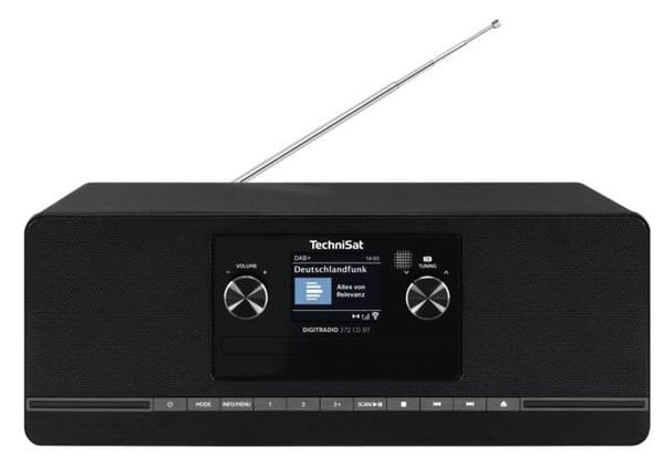 TechniSat DIGITRADIO 372 CD BT, Kjøkken, Analog og digital, DAB, DAB+, FM, 87,5 - 108 MHz, 174 - 240 MHz, 10 W
