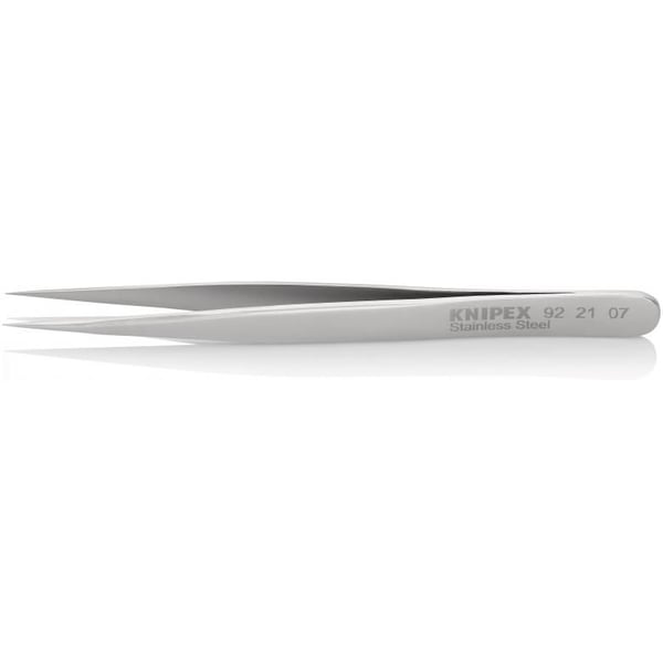 Knipex 92 21 07, Rostfritt stål, Rostfritt stål, Spetsig, Rak, 14 g, 10 mm