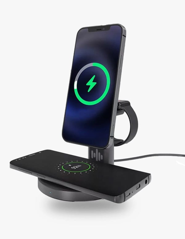 Soundliving Qi 3-i-1 trådløs lader