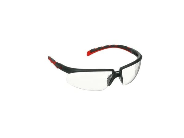 3M S2001SGAF-RED, Skyddsglasögon, Monteringsarbete, Bygg/renovering, Dammarbete, Sliparbete, Alla, Grå, Röd, Transparent, Plast