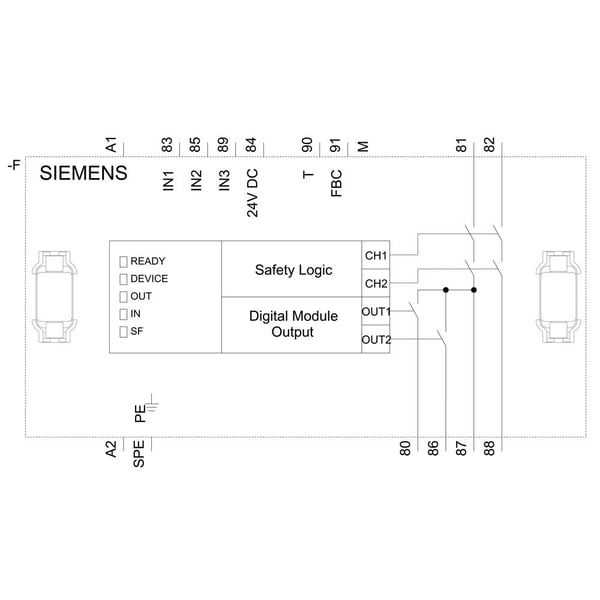 Siemens 3UF73301AU000 3UF7330-1AU00-0 PLC-laajennusmoduuli