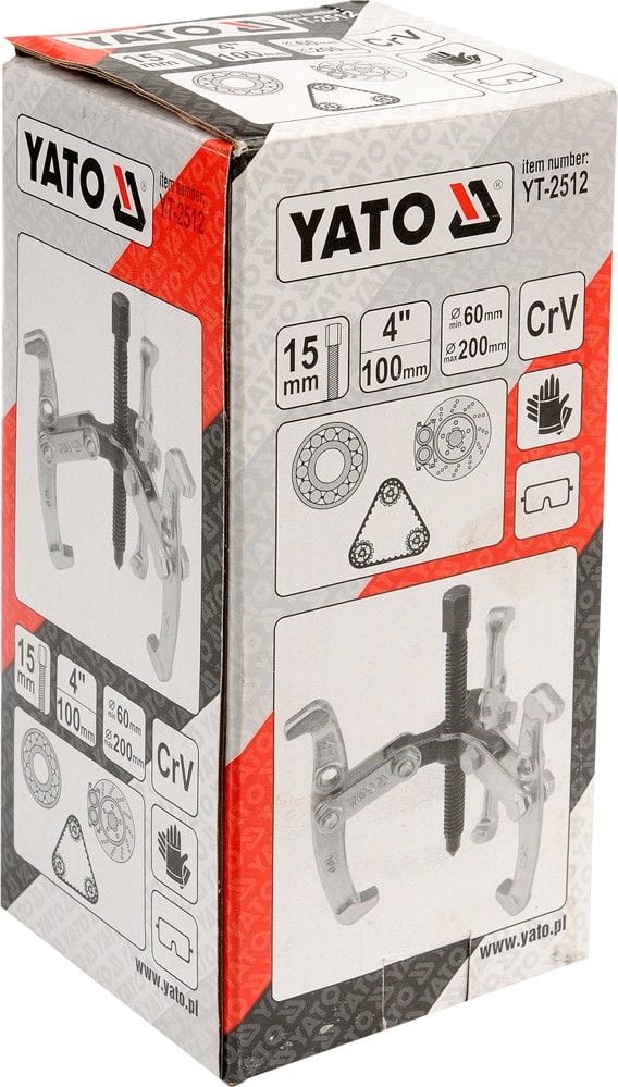 YATO avskjærer for lagre 3-R/100 mm 2512
