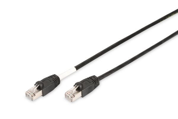 DIGITUS Professional - Liitäntäkaapeli - RJ-45 (uros) - RJ-45 (uros) - 3 m - SFTP - CAT 6 - buutattu, ulkona, solmuvapaa - musta - musta