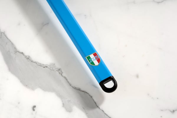 Gi.Metal Napoli Rectangular Perforated Pizza Peel 36x36 cm Handle 60 cm