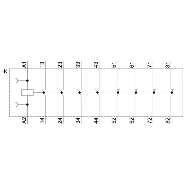 Siemens 3RH2244-2AK60 apukytkin 1 kpl, 50 mm, 73,5 mm, 124,5 mm, 320 g