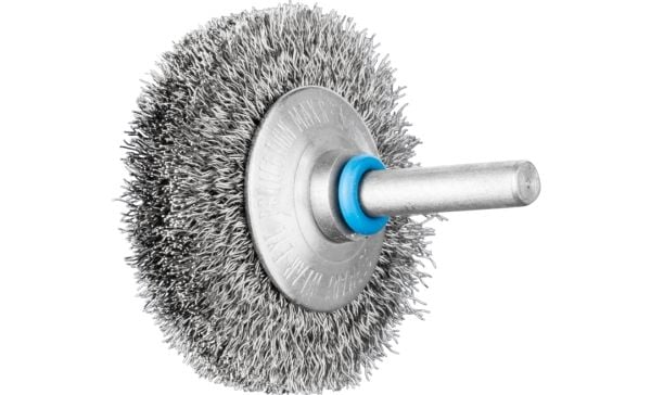 PFERD Bevel brushes crimped INOX-TOTAL, shank-mounted, Stål