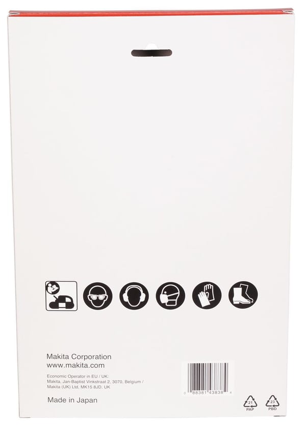 Makita B-40559, Lehtisahanterä, valurauta, Valuteräs, Kirjometalli, Ruostumaton teräs, Kaksoismetalli, 83,5 cm, 5 kpl