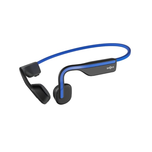 SHOKZ OpenMove - Hodetelefoner med mikrofon - åpent øre - bak-nakken-montering - Bluetooth - trådløs - blå