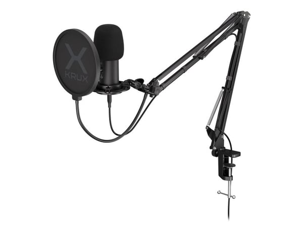 KRUX Edis 3000, Bordmikrofon, 20 - 16000 Hz, 16 bit, 48 kHz, Kardioide, Knapper