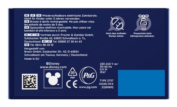 Oral-B iO Kids 6+ lasten sähköhammasharja matkakotelolla, Stitch, sininen