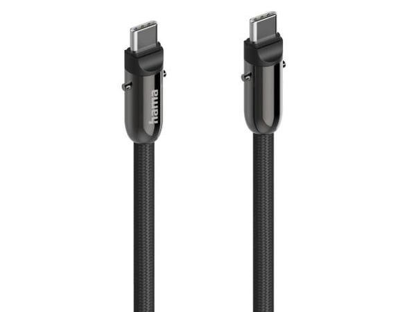 Hama 00201751, 1,2 m, USB C, USB C, USB 2.0, 0,48 Gbit/s, Svart