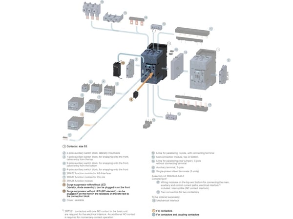 Siemens 3RT2946-1CB00 Ylijännitesuoja 48 V/AC 1 kpl 1 kpl