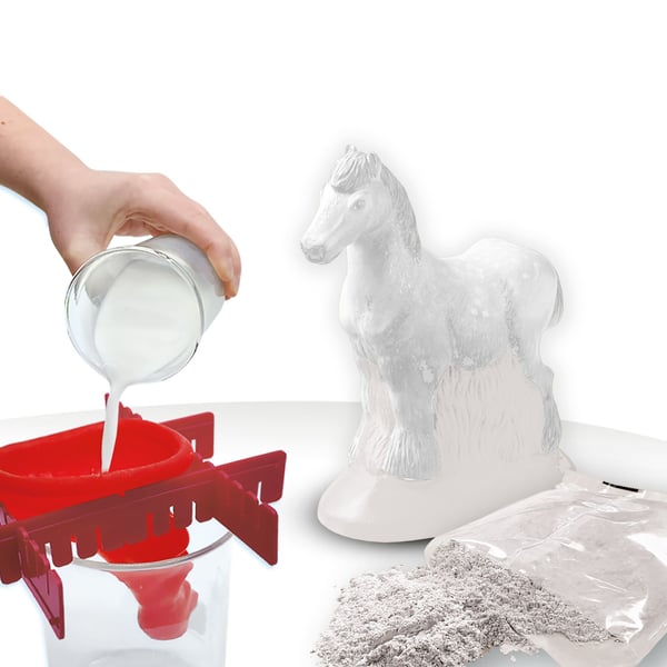 SES Creative Children''s Horse Casting and Painting Set, Gipsgjutnings-/målarkit för barn, 5 År, Multifärg