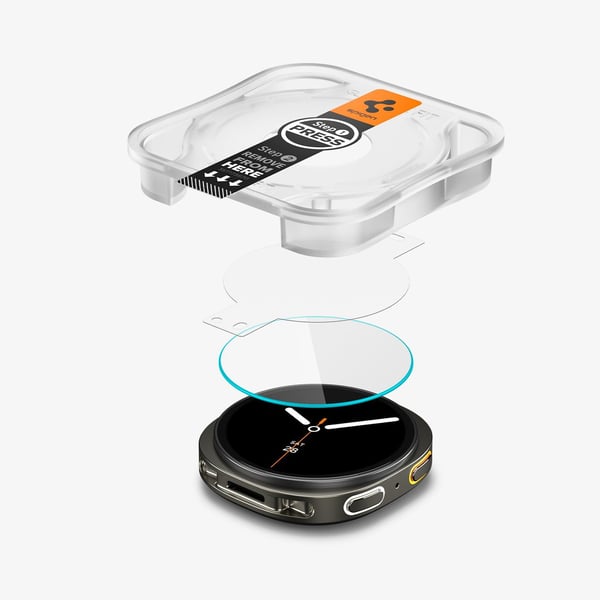 Spigen GLAS.tR EZ Fit -näytönsuojalasi Galaxy Watch 8:lle (44 mm), 2 kpl