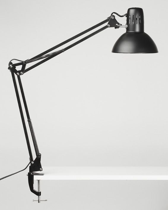 LED desk lamp study desk clamp, black