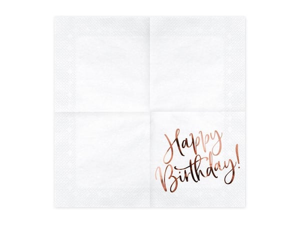 PartyDeco SP33-79-008-019R, Valkoinen, Kulta, Paperi, Yksivärinen, 330 mm, 330 mm, 20 kpl