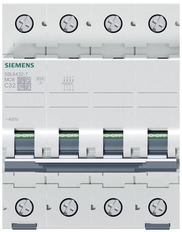 Siemens 5SL64327 5SL6432-7 Ledningsskyddsbrytare 32 A 400 V