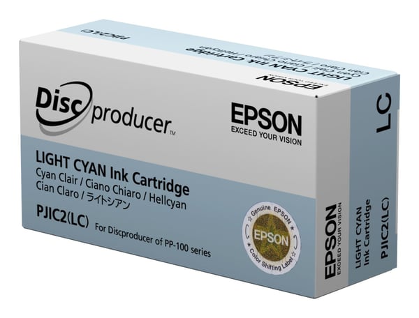 Epson Discproducer PJIC7(LC) - Ljus cyan - original - bläckpatron - för Discproducer PP-100, PP-100AP, PP-100II, PP-100IIBD, PP-100III, PP-100N, PP...