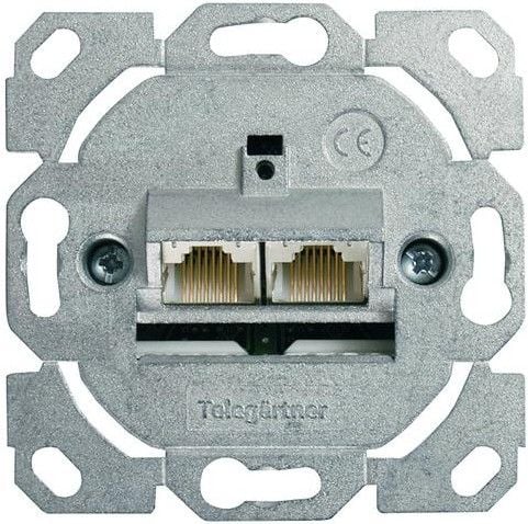 Telegärtner AMJ45 M:8/8 K Up/0 Cat.6A – Pistorasia – CAT 6a – RJ-45 x 2