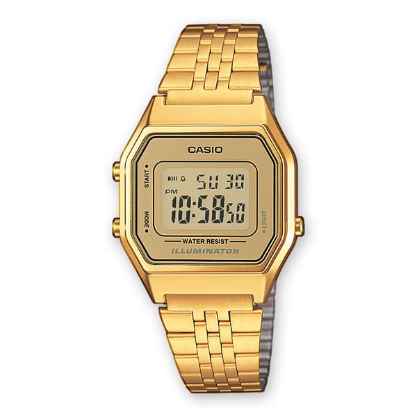Casio Vintage ICONIC LA680WEGA-9ER - Armbandsur - kvarts - digital - harts