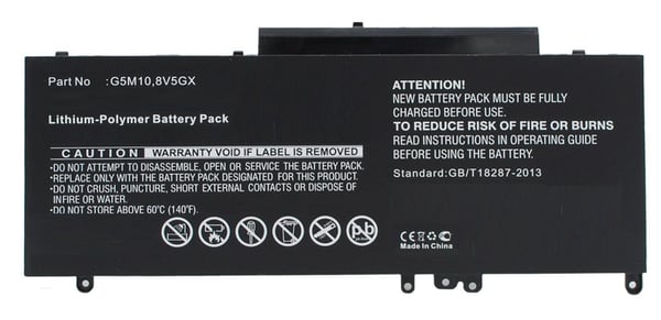 CoreParts - Batteri til bærbar PC (tilsvarer: Dell 6MT4T) - litiumpolymer - 4-cellers - 5800 mAh - 46 Wh - svart - for Dell Latitude E5470, E5570