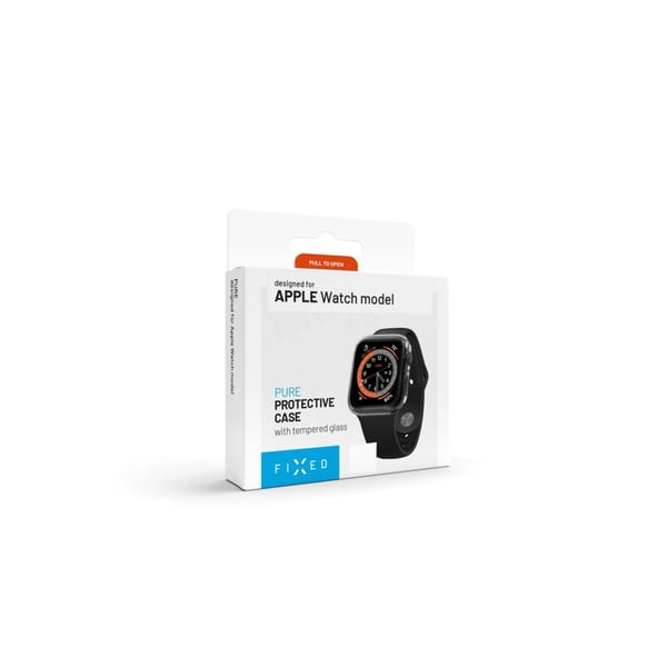 FIXED Pure - Skyddsfodral främre hölje för smartwatch - 41mm - härdat glas, polykarbonat - klar - för Apple Watch Hermès Series 7, Hermès Series 9,...