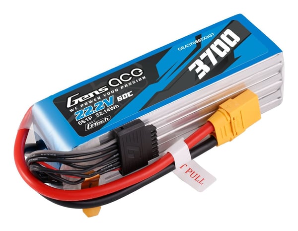 Akumuliatorius Lipo Gens Ace G-Tech 3700mAh 22,2V 60C 6S1P XT90