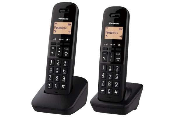Panasonic KX-TGB612, DECT telefon, Kablet håndsett, Høyttalertelefon, 50 oppføringer, Ringe-ID, Svart
